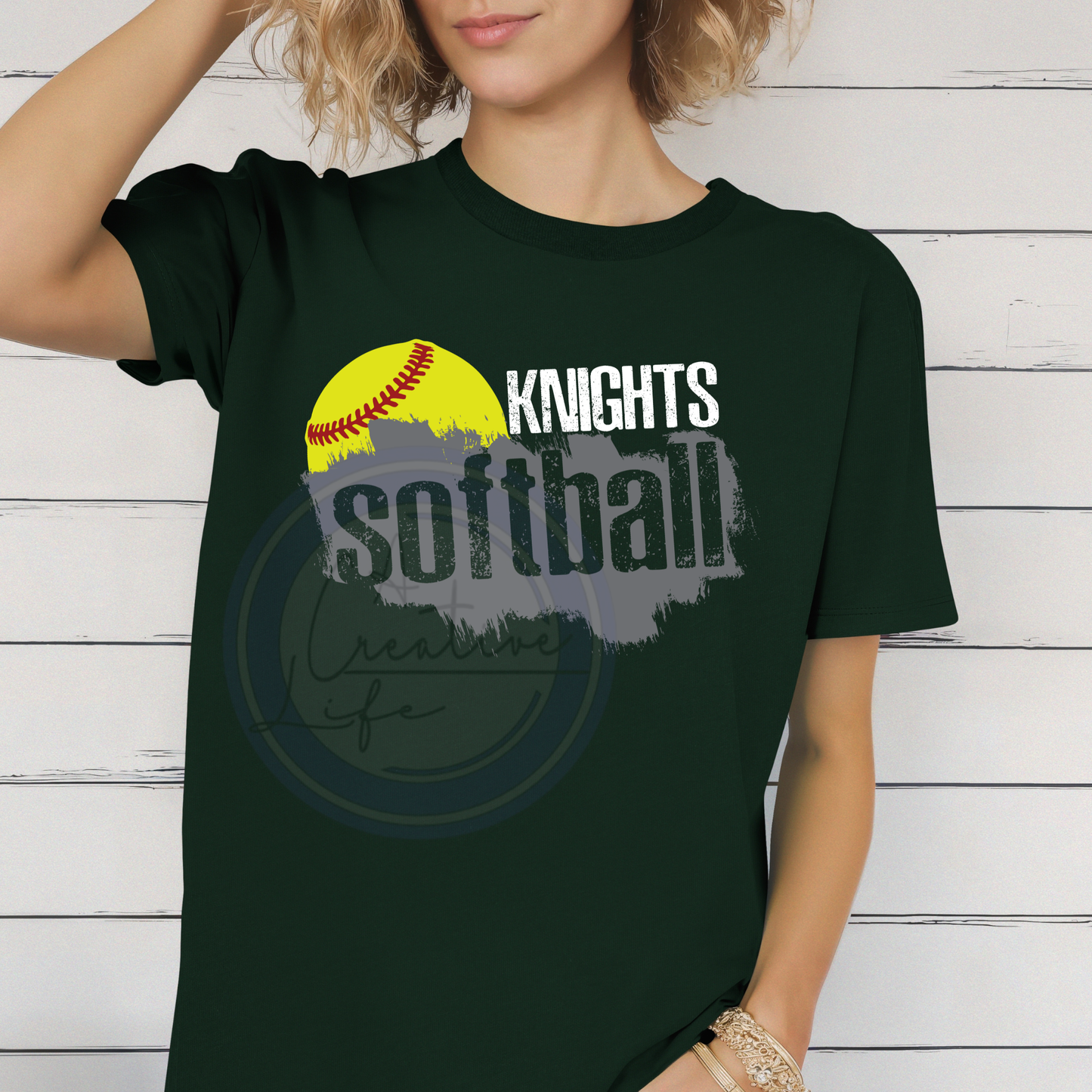 Paint Swipe Softball Knights (customized)