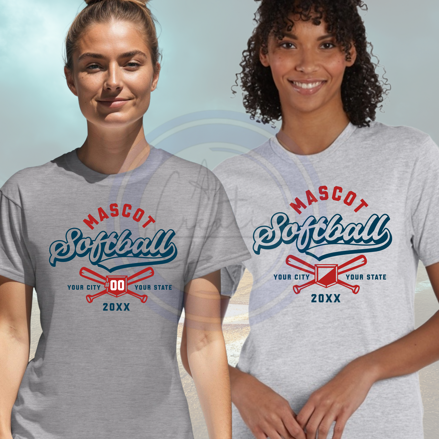 Softball Design 1091 (customized)
