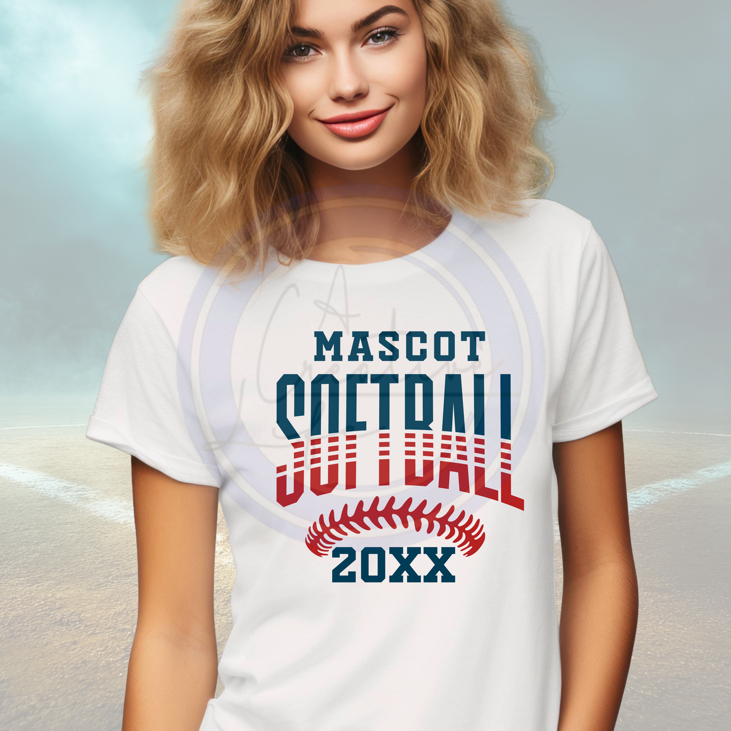 Softball Design 1094 (customized)