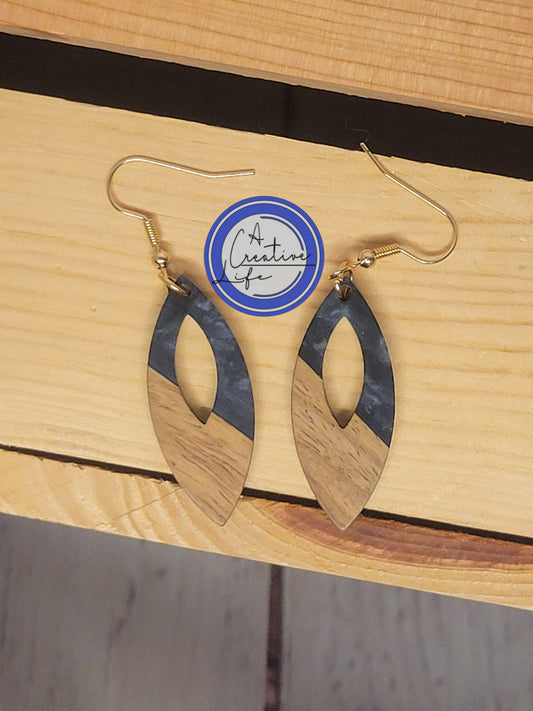 Wood Oval Drop