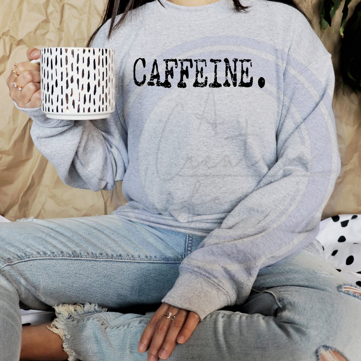 Caffeine - Vintage Typewriter