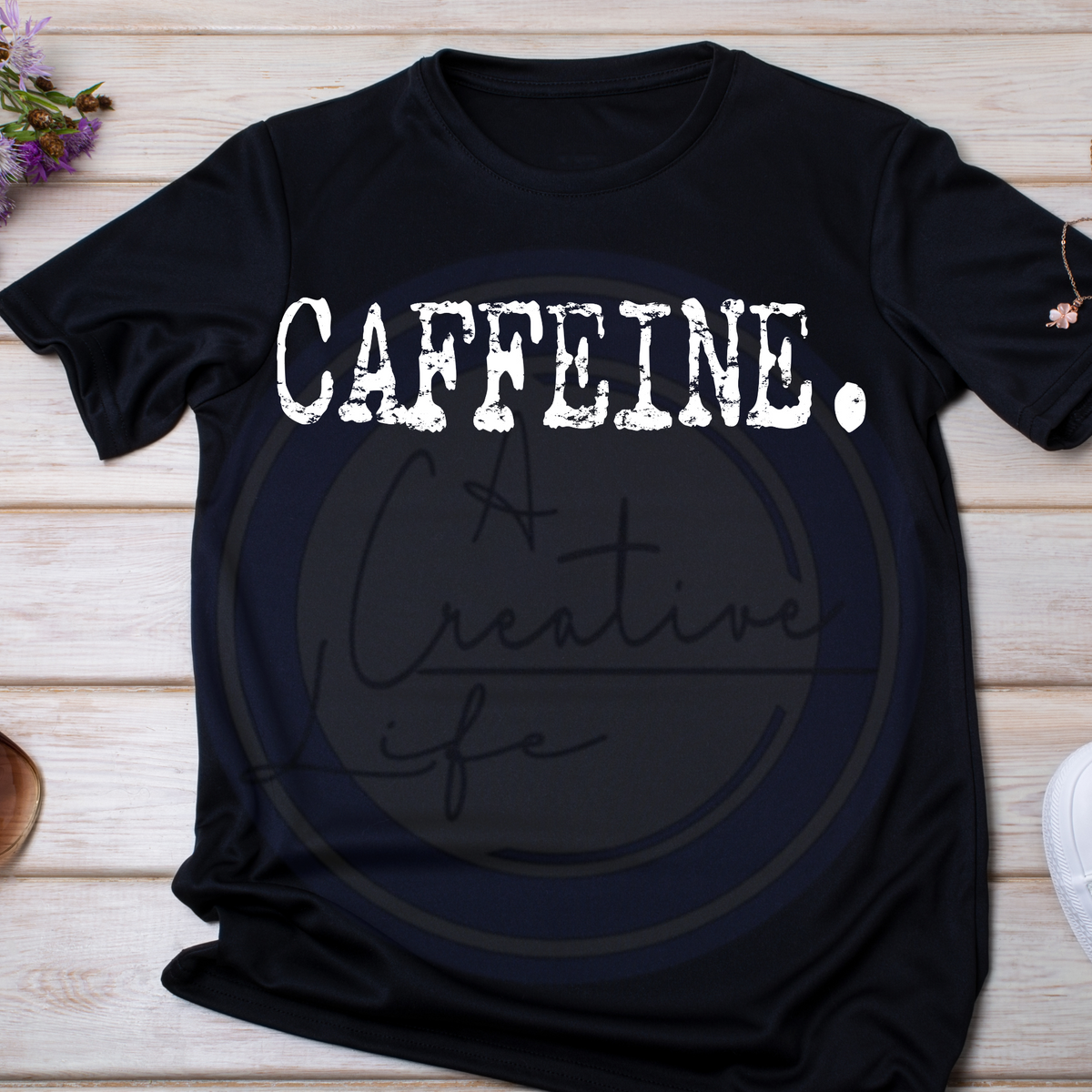 Caffeine - Vintage Typewriter