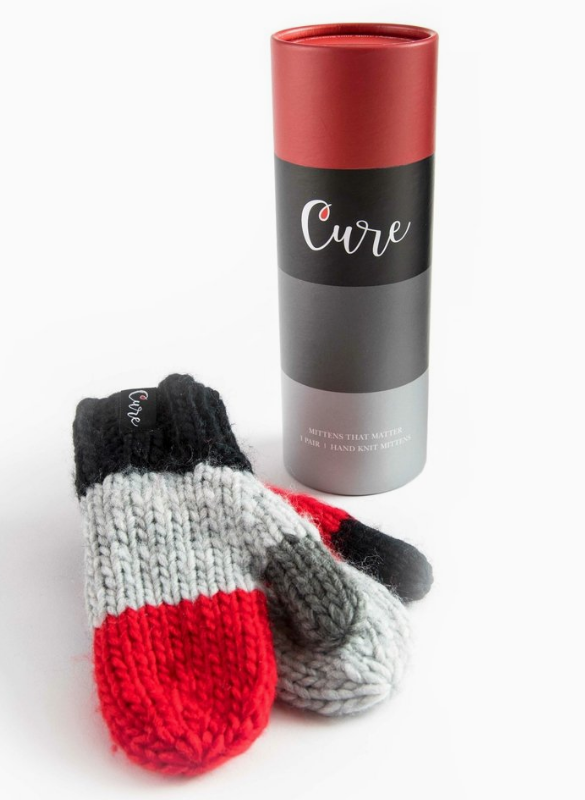 CURE Mittens Red