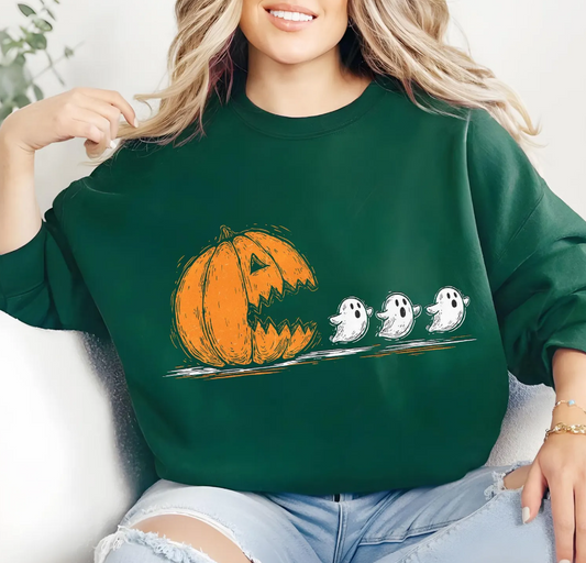Pumpkin Pac-Man & Ghosts