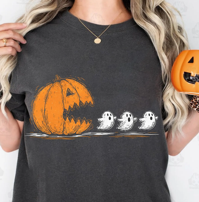 Pumpkin Pac-Man & Ghosts
