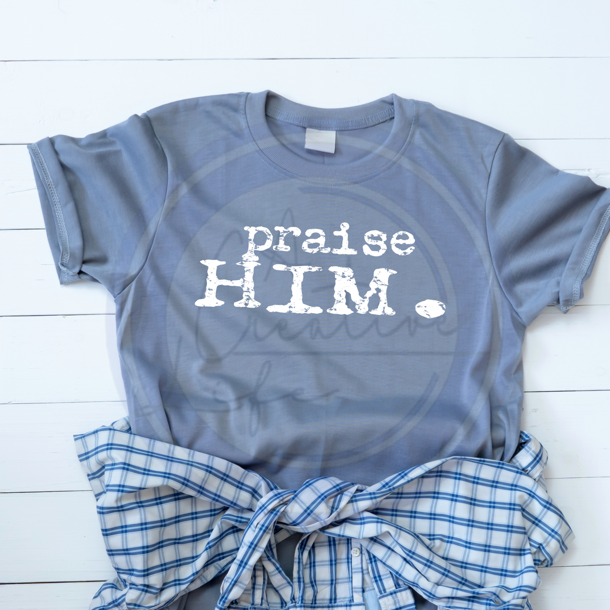 Praise Him - Vintage Typewriter