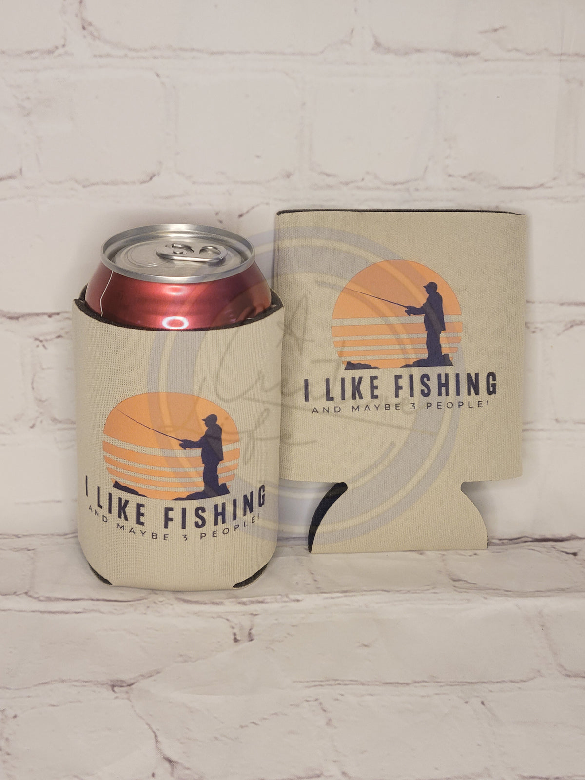 Fishing & 3 People - Can Cooler