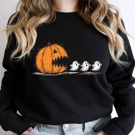 Pumpkin Pac-Man & Ghosts